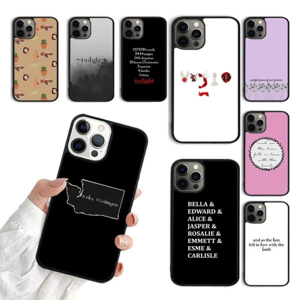 Twilight Saga iPhone Case – Protective Cover for iPhone 15 16 11 12 13 14 Pro Max Mini – Stylish Coque Fundas Shell