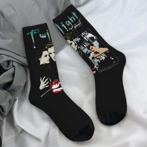 Twilight Saga Edward Bella Socks, Comfortable Anti-Skid Design, Autumn Stockings for Men