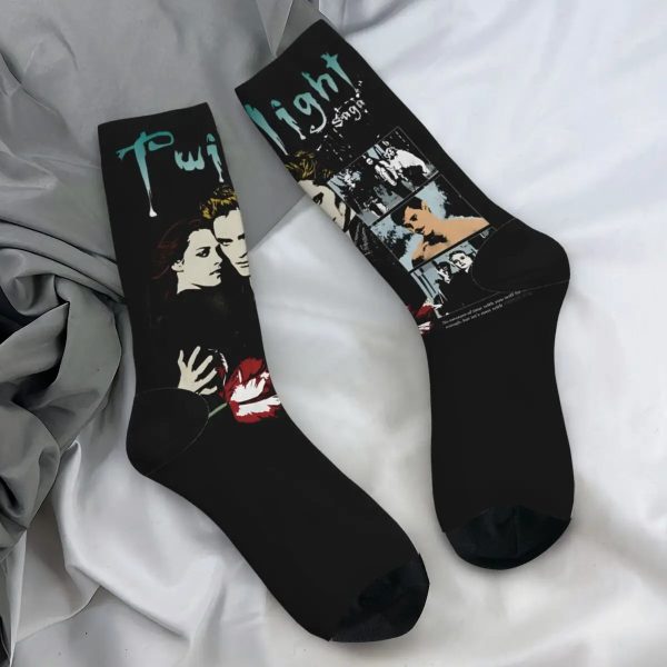 Twilight Saga Edward Bella Socks, Comfortable Anti-Skid Design, Autumn Stockings for Men