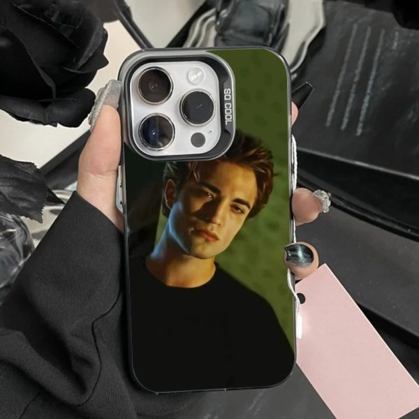 Twilight Robert Pattinson phone case for iPhone, black matte bumper, anti-fall