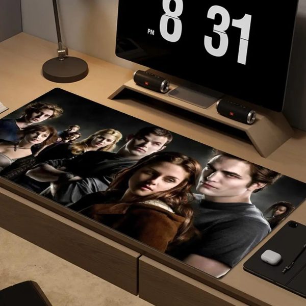 Twilight large gaming mousepad with movie and TV film inspired design for PC setups
