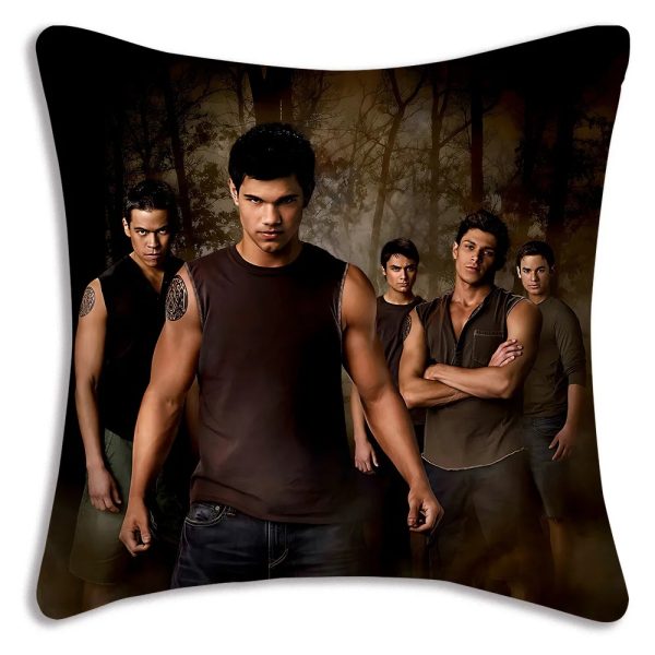 Cute double-sided short plush pillow cover for sofa and home decor