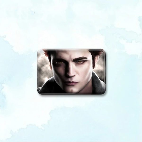 Handcrafted Twilight Badge Pin – Edward Bella Renesmee Rectangle Brooch Jewelry