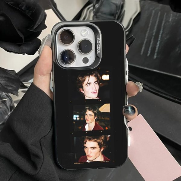 Twilight Robert Pattinson phone case for iPhone, black matte bumper, anti-fall