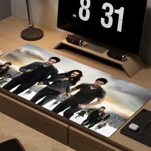 Gaming mousepad large Twilight themed with classic movie style, perfect for PC keyboards