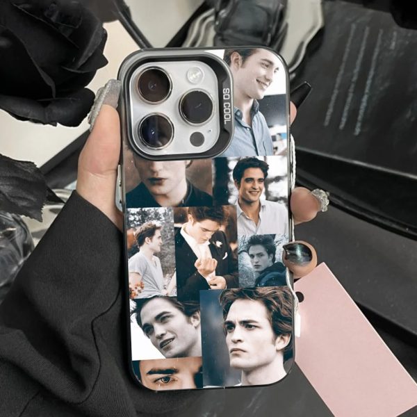 Twilight Robert Pattinson phone case for iPhone, black matte bumper, anti-fall