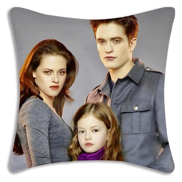 Cute double-sided short plush pillow cover for sofa and home decor