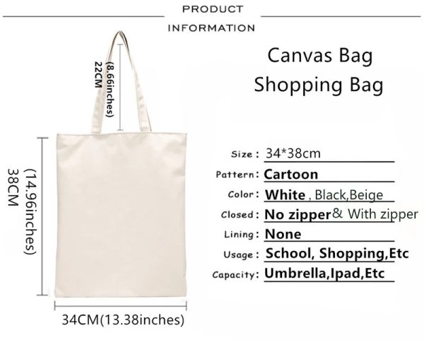 Twilight Canvas Tote Bag – Large Capacity, Unisex Shopping & College Shoulder Bag - Image 8