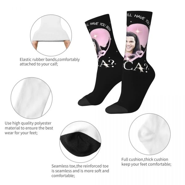 Bella Loca Twilight Socks – Comfy Middle Tube Socks for Men & Women, Perfect Twilight Gifts