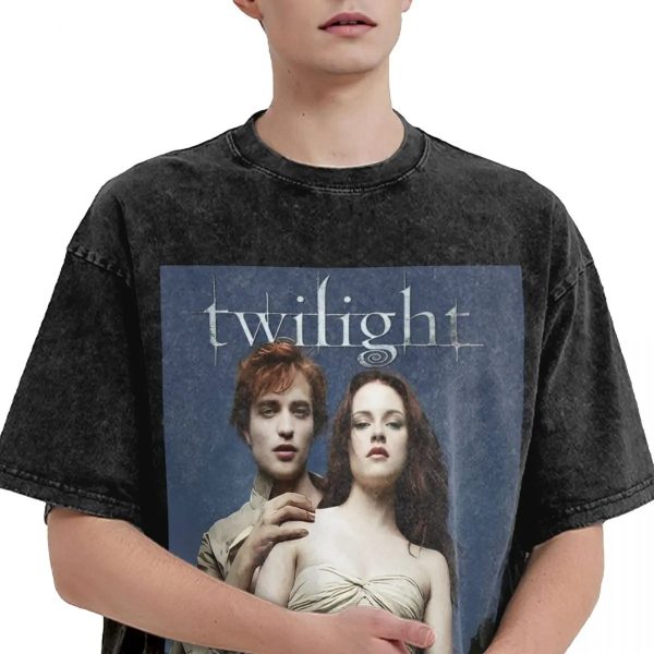 Twilight Saga washed vintage t-shirt, oversized hip hop streetwear