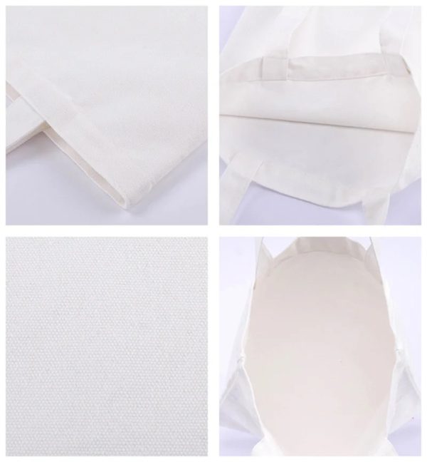 Twilight Tote Bag – Large Capacity Canvas Shopper for Men & Women, Vintage Aesthetic, White Shoulder Bag - Image 3
