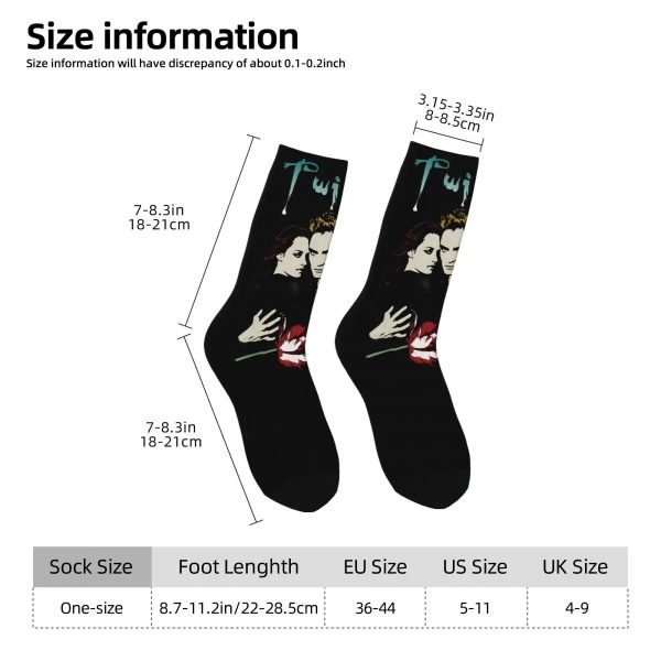 Twilight Saga Edward Bella Socks - Comfortable Autumn Stockings, Elegant Anti-Skid Design for Men - Image 4