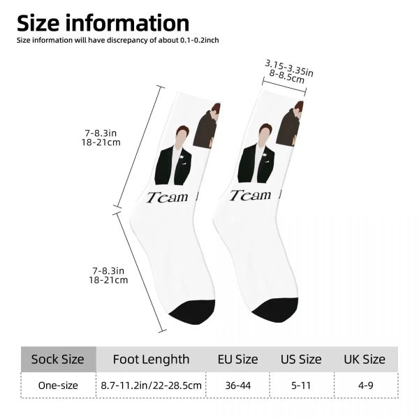 Twilight Saga Edward Bella Socks – Kawaii Graphic Spring Stockings, Non-Slip Quality Socks for Adults & Men - Image 4