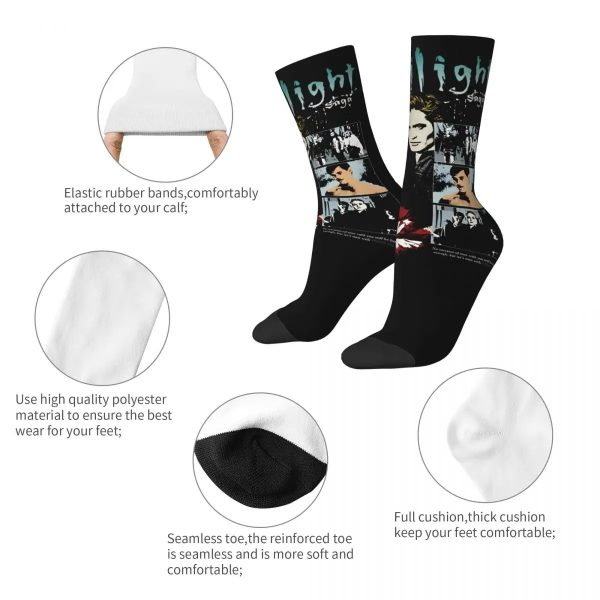 Twilight Saga Edward Bella Socks - Comfortable Autumn Stockings, Elegant Anti-Skid Design for Men - Image 3