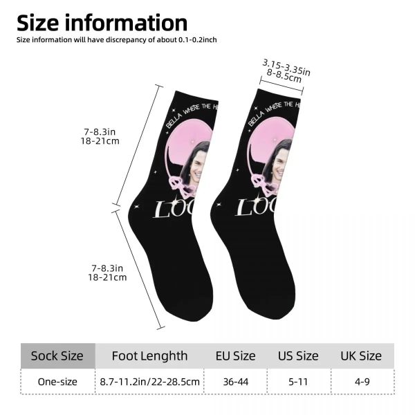 Bella Loca Twilight Socks – Comfy Middle Tube Socks for Men & Women, Perfect Twilight Gifts