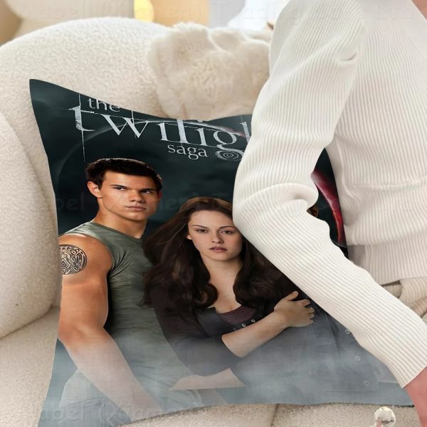 Twilight movie pillow cover, cozy cushion for bed or sofa