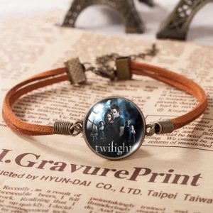 Twilight movie leather bracelet handmade for women