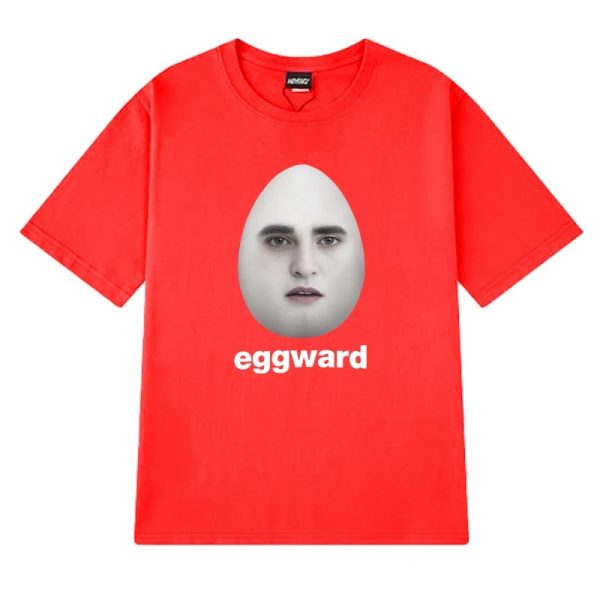 Eggward Twilight Meme T-shirt – Edward Cullen Parody, Funny Short Sleeve Unisex Cotton Top for Men and Women