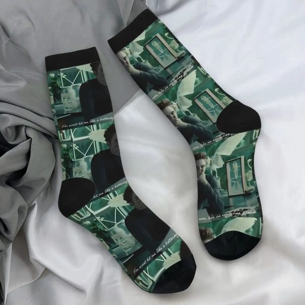 Twilight Edward Bella Socks - Elegant Anti-Skid Autumn Stockings for Men