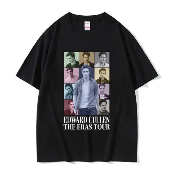 Edward Cullen Twilight T-Shirt for Men - Pure Cotton Short Sleeve Robert Pattinson Tee