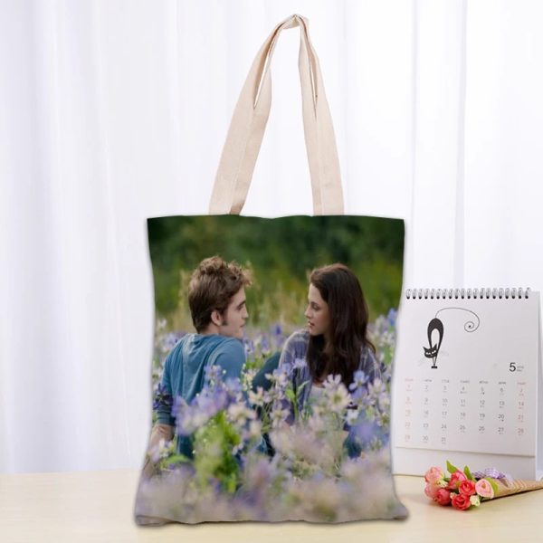 Twilight TV canvas tote bag for fans, reusable and eco-friendly