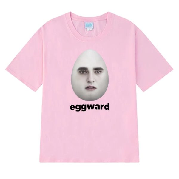 Eggward Twilight Meme T-shirt – Edward Cullen Parody, Funny Short Sleeve Unisex Cotton Top for Men and Women