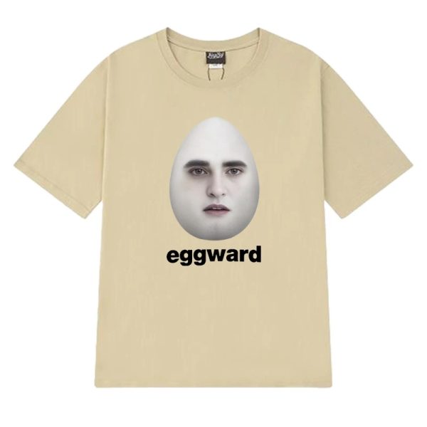 Eggward Twilight Meme T-shirt – Edward Cullen Parody, Funny Short Sleeve Unisex Cotton Top for Men and Women