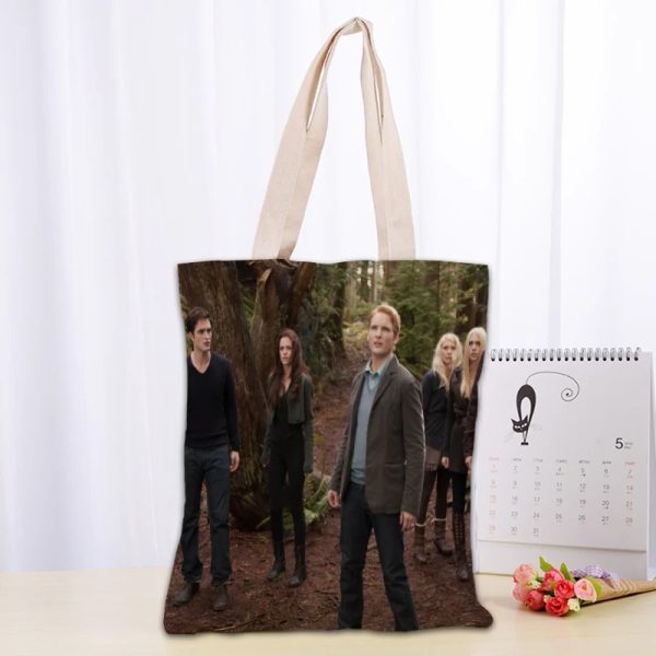 Twilight TV canvas tote bag for fans, reusable and eco-friendly