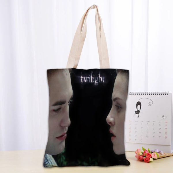 Twilight TV canvas tote bag for fans, reusable and eco-friendly