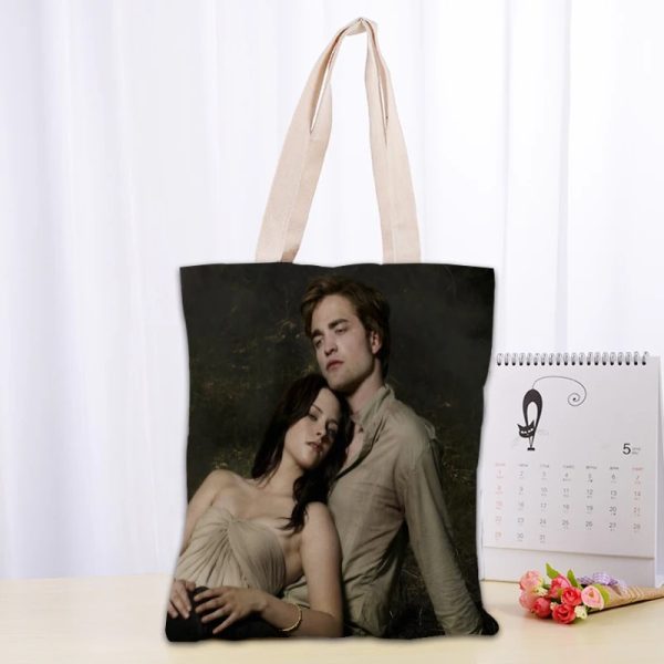 Twilight TV canvas tote bag for fans, reusable and eco-friendly