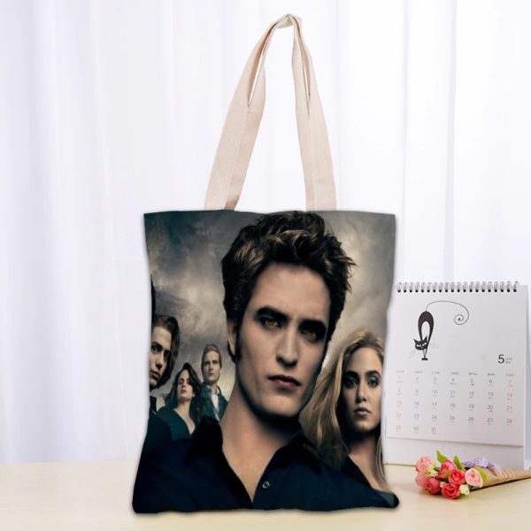 Twilight TV canvas tote bag for fans, reusable and eco-friendly