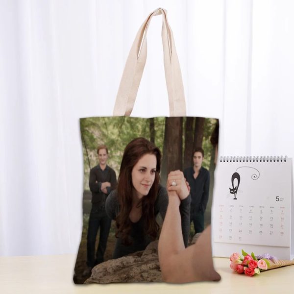 Twilight TV canvas tote bag for fans, reusable and eco-friendly