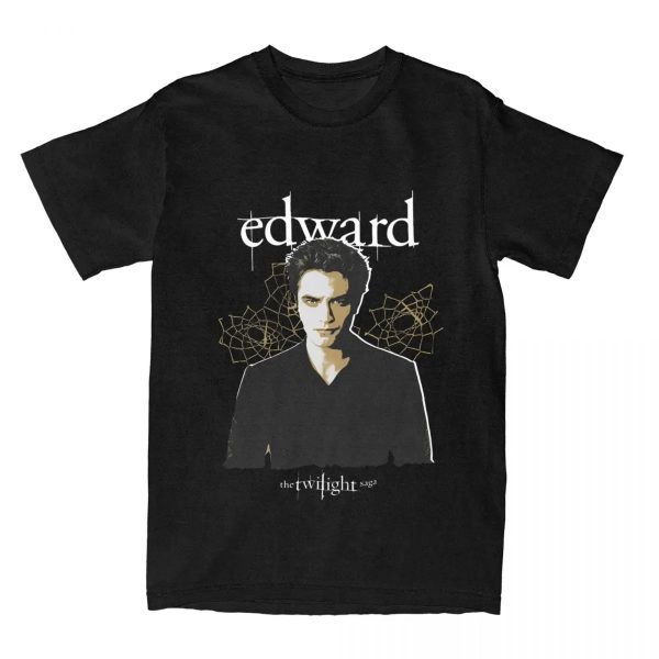 Funny Twilight Edward T-shirt for men with cotton fabric