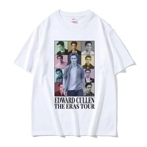 Edward Cullen Twilight T-Shirt for Men - Pure Cotton Short Sleeve Robert Pattinson Tee