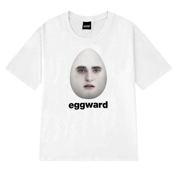Eggward Twilight Meme T-shirt – Edward Cullen Parody, Funny Short Sleeve Unisex Cotton Top for Men and Women