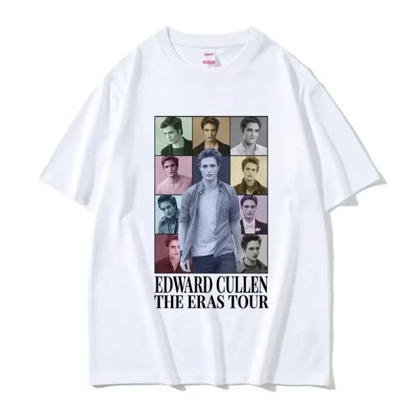 Edward Cullen Twilight T-Shirt for Men - Pure Cotton Short Sleeve Robert Pattinson Tee