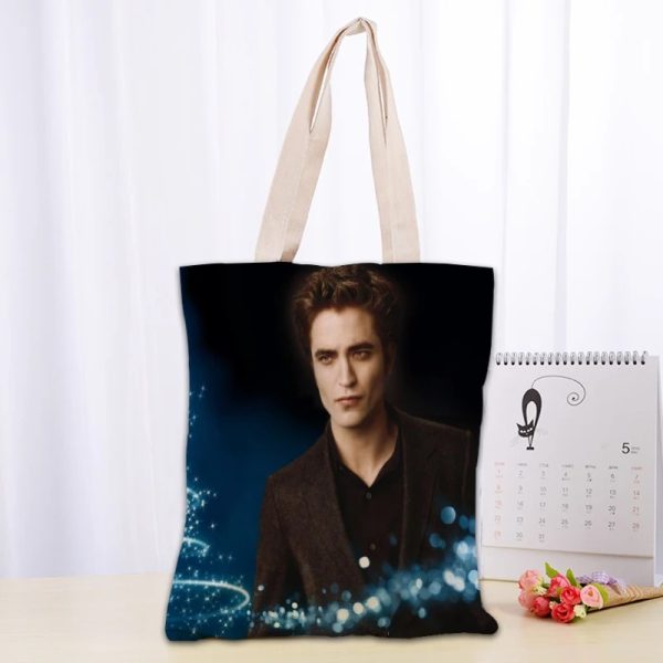 Twilight TV canvas tote bag for fans, reusable and eco-friendly