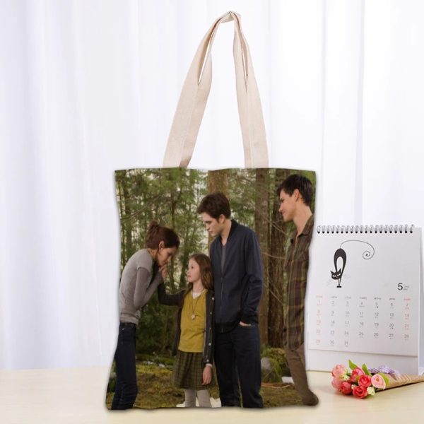 Twilight TV canvas tote bag for fans, reusable and eco-friendly