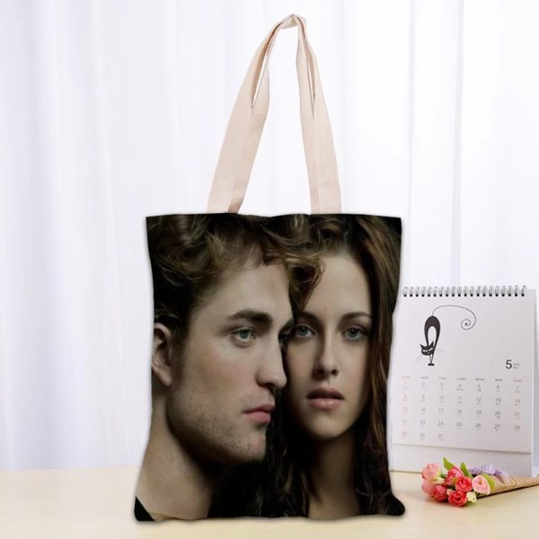 Twilight TV canvas tote bag for fans, reusable and eco-friendly