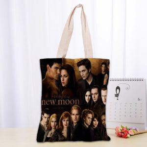 Twilight TV canvas tote bag for fans, reusable and eco-friendly