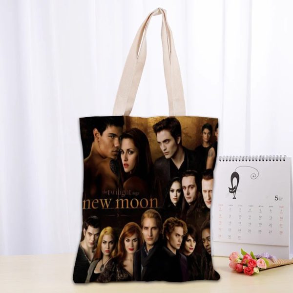 Twilight TV canvas tote bag for fans, reusable and eco-friendly