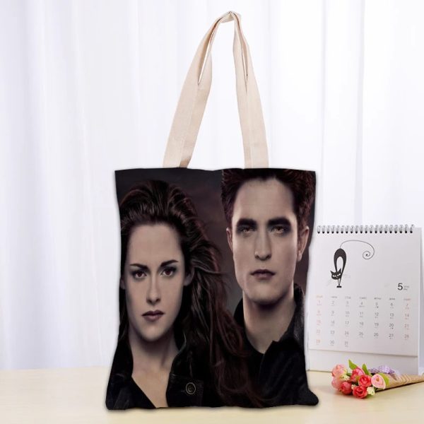 Twilight TV canvas tote bag for fans, reusable and eco-friendly