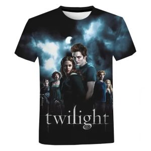Twilight 3D Printed T-Shirt, Men's and Women's Fashion, Oversized Streetwear Tee