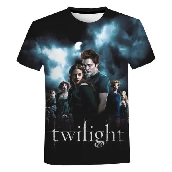Twilight 3D Printed T-Shirt, Men's and Women's Fashion, Oversized Streetwear Tee