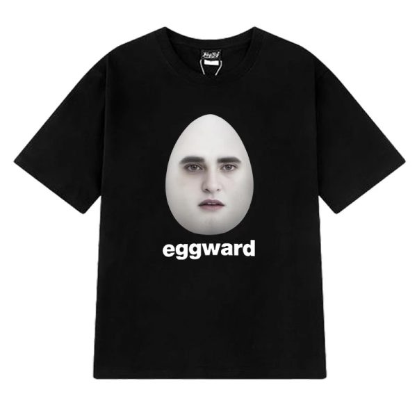 Eggward Twilight Meme T-shirt – Edward Cullen Parody, Funny Short Sleeve Unisex Cotton Top for Men and Women