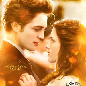 Twilight Movie Poster featuring Edward and Bella - Canvas Wall Art Print for Home, Bar, Cafe Decor