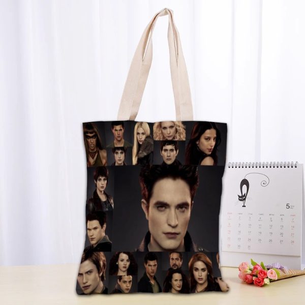Twilight TV canvas tote bag for fans, reusable and eco-friendly