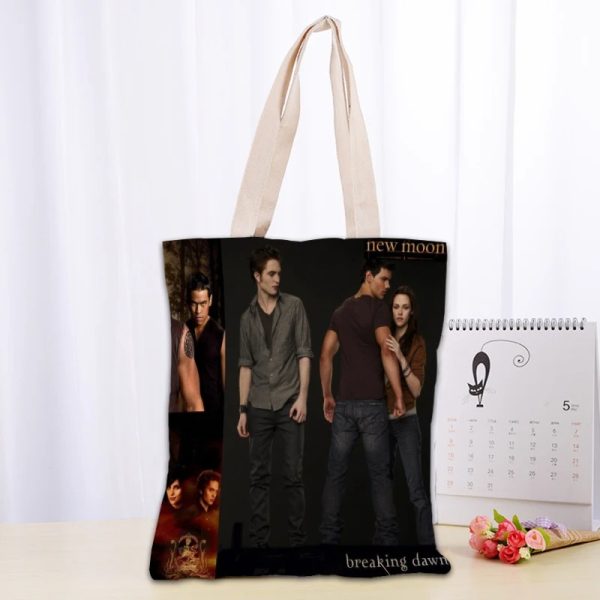 Twilight TV canvas tote bag for fans, reusable and eco-friendly
