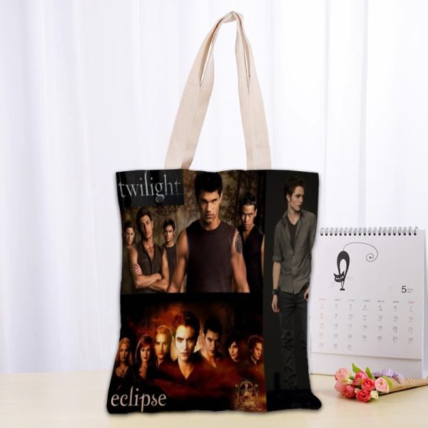 Twilight TV canvas tote bag for fans, reusable and eco-friendly