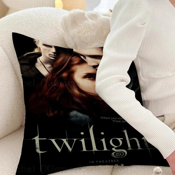 Twilight movie pillow cover, cozy cushion for bed or sofa